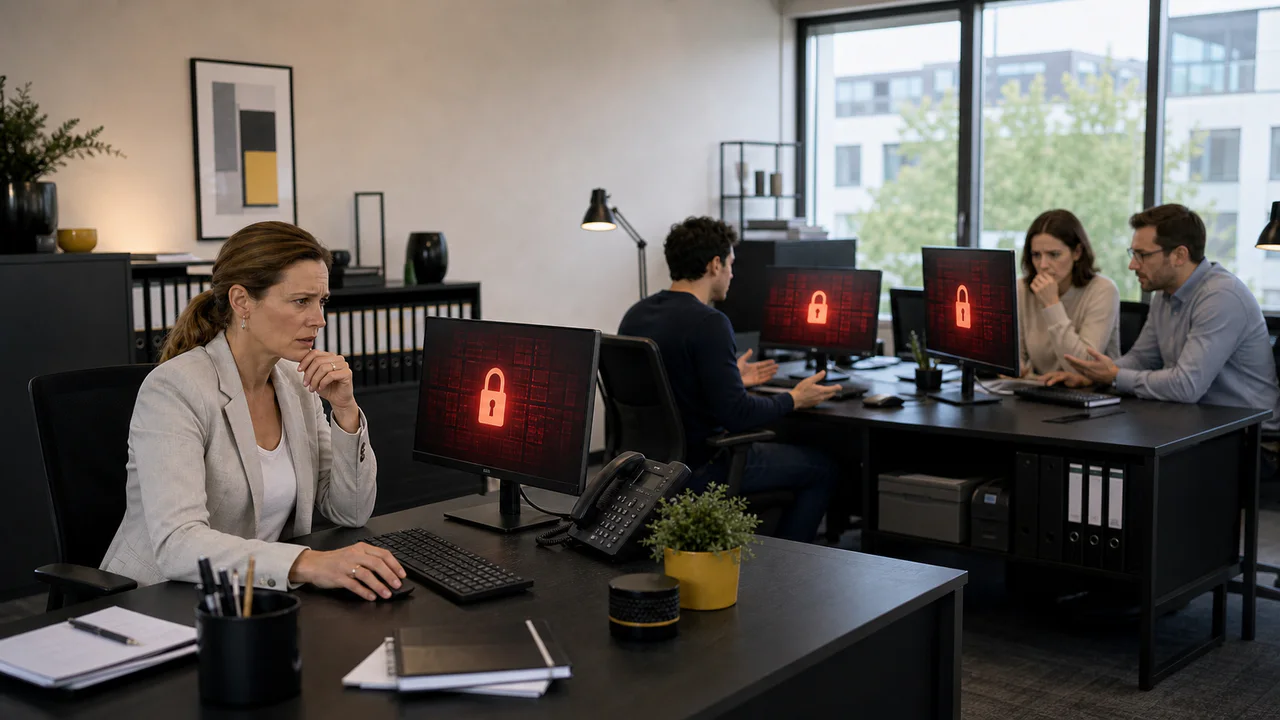 Cyberangriff legt mehrere Arbeitsplätze eines Unternehmens lahm